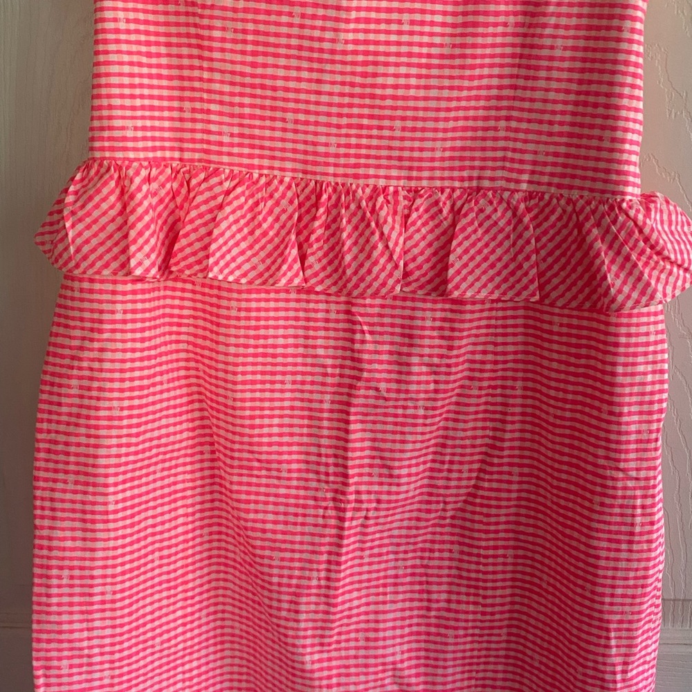 Strapless Lily Pulitzer ruffle dress